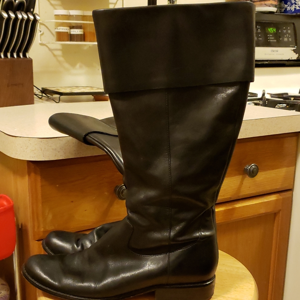 Leather boots